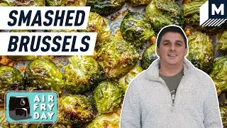 Making Viral TikTok Smashed Brussels Sprouts in an Air Fryer | Mashable