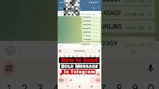 How to Send Bold Message in Telegram | Simple Tutorials #telegram