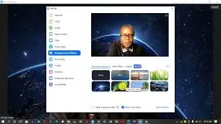 Using Virtual Background In Zoom Application for Windows 10