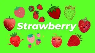 Animated Strawberry GIF Green Screen Pack (Free Download)