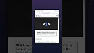 HTMX looks pretty neat 