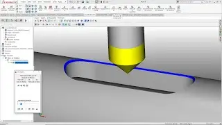 SolidCAM - Chanfro em Contorno 3D