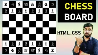 Chessboard using HTML and CSS | HTML CSS |  by Rahul Chaudhary