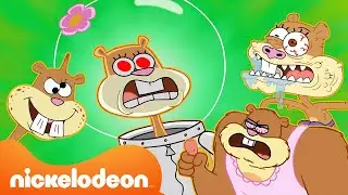 Губка Боб | 30-минутная подборка самых странных моментов с Сэнди! | Nickelodeon (Россия)