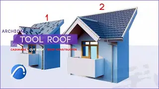 [ArchiCAD] 2 Ways of constructing a volumetric roof | Cadimage - Roof constructor