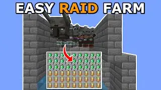 [BROKEN IN 1.21] Minecraft New Easy Raid Farm 1.20.6 - 10,000 Items per Hour!