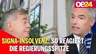 Signa-Insolvenz: So reagiert die Regierungsspitze