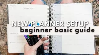 HOW TO SET UP A NEW PLANNER | Beginner Setup For First-Time Planner User | Erin Condren Focused