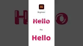 Illustrator Beginner vs Pro | Text Effect Tricks You Need to Know!