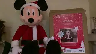 NEW FOR 2020 Walmart Gemmy Life Size Animated Disney Mickey Mouse Christmas Animatronic Decoration