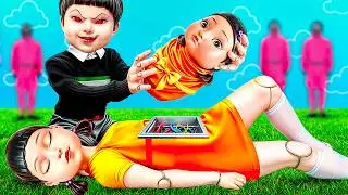 Кукла из Игры в Кальмара от рождения до смерти! Как стать куклой из Игра в кальмара!