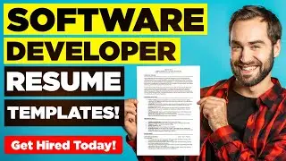 SOFTWARE DEVELOPER  RESUME TEMPLATES! (How to Write a Software Developer Resume or CV!)