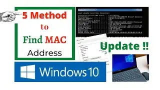 How to Find the MAC Address in Windows 10. Find MAC address on Windows 10.  How to find MAC address.