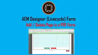 Add Delete Page in a PDF Form made via AEM Designer (LiveCycle)