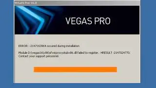 Fix Magix Vegas Pro 16 Error Accured During Installation in Windows 7