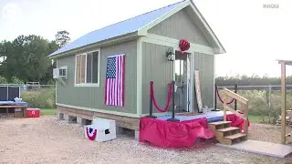 Students build tiny home for veteran