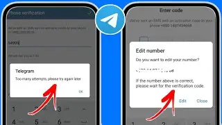 How To Fix Telegram Too many attempts, please try again later | Telegram Too many attempts
