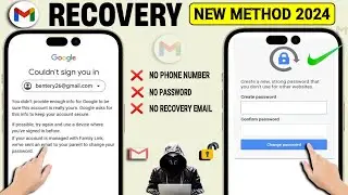 How to Recover Gmail Account without Phone Number and Recovery Email 2024 || Gmail Account Recovery