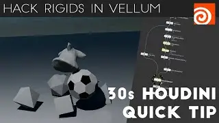 Houdini 30s Quick Tip #8 - Hack Rigids in Vellum