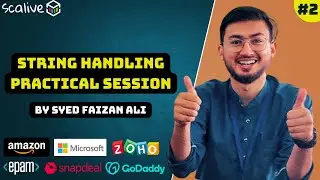 #2 String Handling 🔥 Practical Session Backup | #dsa  #java #scalive