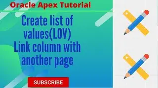 How to Create LOV and Link a column with another Page