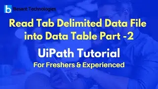 Read Tab Delimited Data File into Data Table Part -2 | RPA | UiPath Tutorial For Beginners