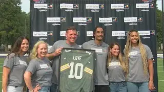 Packers quarterback Jordan Love visits Green Bay West High School to talk new initiative