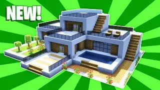 Minecraft : How To Build a Small Modern House Tutorial (#44)