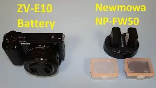 Newmowa NP-FW50 Replacement Battery for Sony Camera ZV-E10 A6000  A6100 A6400 A6500 A7S II A7R II