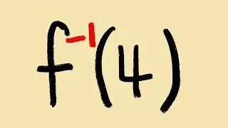 given a function f(x), how do we evaluate f^-1(4)?