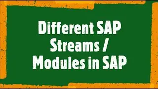 SAP Beginner Tutorial 3: Different Streams in SAP #sapmodules #saptechnical #sapfunctional #sap