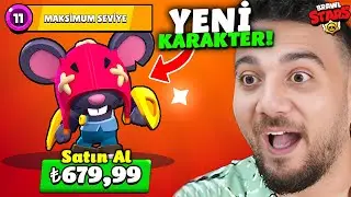 (TEK ATIYOR!) YENİ KARAKTER MOE SATIN ALDIM! MAXLADIM! Brawl Stars