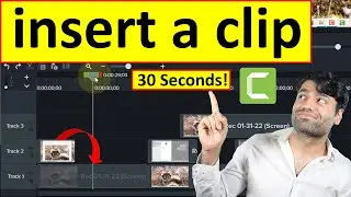 How to insert a clip in Camtasia