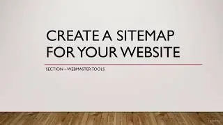 Create A Sitemap For Your Website
