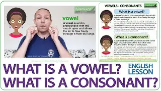 What is a vowel? What is a consonant? Difference between a vowel and a consonant in English