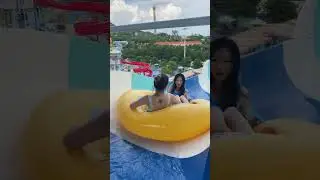 Fun at the 🥱😲💦water park running trampoline #Assument #waterpark #viralvideo #youtubeshorts #shorts