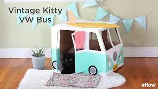 Cardboard VW Bus/Cat House Tutorial