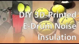 DIY e-drum 3D-printed noise insulation