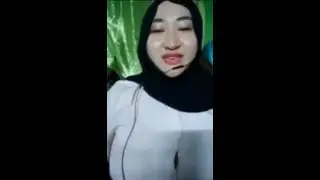 jilbab semok banget semangka nya