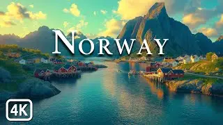 Beautiful Norway 4K: Drone Relaxation with Calming Piano Music ♫