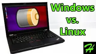 LINUX BATTERY LIFE TESTED! | Windows 10 vs. Linux Power Consumption