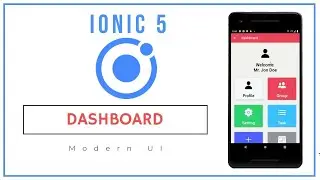 Ionic 5 : Modern UI Dashboard