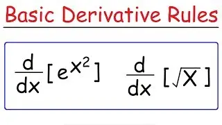 Basic Differentiation Rules For Derivatives