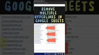 Goodbye, Clicky Cells! Remove Hyperlinks in Google Sheets