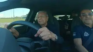 Drive time chat with Dr Mahathir at the Sepang International Circuit