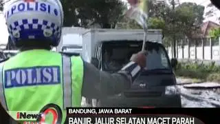 Banjir rendam jalur Bandung - Garut, kemacetan terjadi hingga tol Cileunyi - iNews Siang 16/03