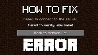 How to Fix Failed to Verify Username Error in Minecraft! #Nitrado Tutorial