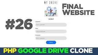 Online drive app with Javascript & PHP #26 | Google cloud clone | Quick programming tutorial