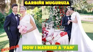 GARBIÑE MUGURUZA FINALLY WEDS A FAN TURNED FIANCE IN LAVISH WEDDING