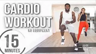 15 Minute Full Body Cardio Workout (No Equipment)